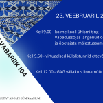 GAG koolipere tähistab Eesti Vabariigi 104. aastapäeva