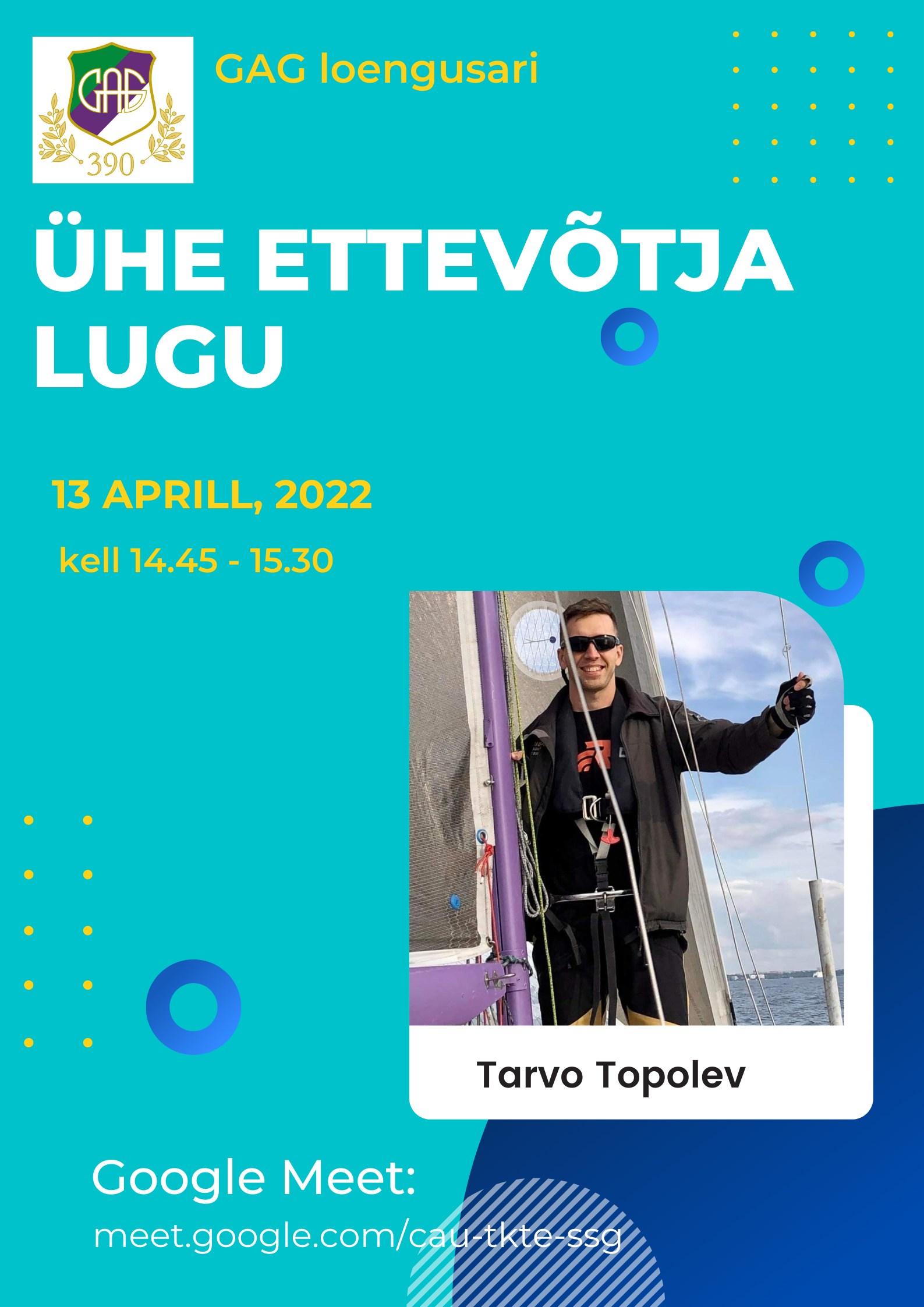 Read more about the article Ühe ettevõtja lugu – 13.04 kell 14.45 – Tarvo Topolev